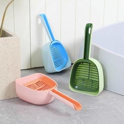 Τυλιζόμενο PP Γάτα Litter Scoop Βαθιά φτυάρα μη κολλητικό αποθηκευμένο αναδιπλούμενο Poops Scooper