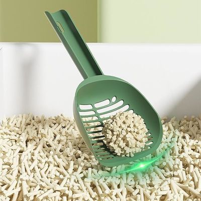 Τυλιζόμενο PP Γάτα Litter Scoop Βαθιά φτυάρα μη κολλητικό αποθηκευμένο αναδιπλούμενο Poops Scooper