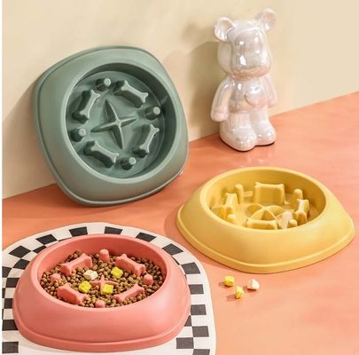 Αντι-διαρροή Slow Food Bowl για μικρά και μεσαία κατοικίδια ζώα Προσαρμοσμένο λογότυπο Δικαιούμενο