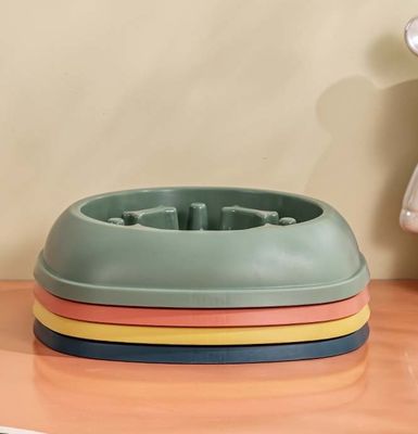 Αντι-διαρροή Slow Food Bowl για μικρά και μεσαία κατοικίδια ζώα Προσαρμοσμένο λογότυπο Δικαιούμενο