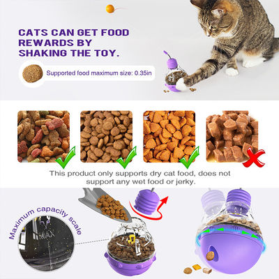Χρησιμοποιούμενο Interactive Cat Toy Fun Cat Stick με λάμπα και διαρροή τροφίμων