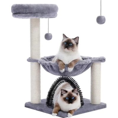 Φυσικό Sisal Cat Trees Scratching Post Πολυεπίπεδης πλατφόρμα Cat Tower για μεγάλες γάτες