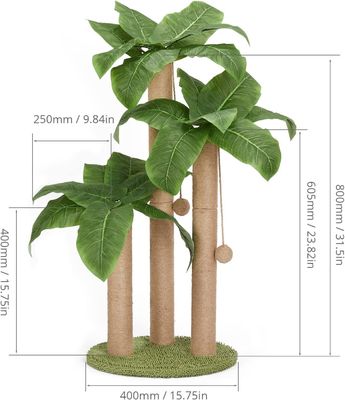 31.5 ίντσες Sisal Cat Scratching Post Cat έπιπλα Σπίτι για κατοικίδια για εσωτερικές γάτες