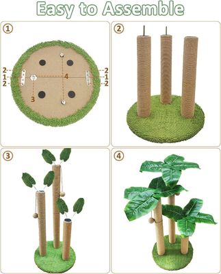 31.5 ίντσες Sisal Cat Scratching Post Cat έπιπλα Σπίτι για κατοικίδια για εσωτερικές γάτες