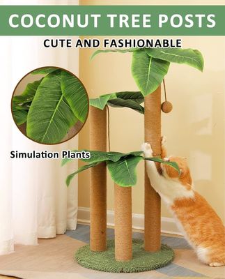 31.5 ίντσες Sisal Cat Scratching Post Cat έπιπλα Σπίτι για κατοικίδια για εσωτερικές γάτες