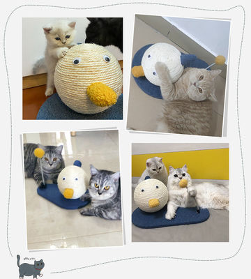 ODM Designs Cat Scratch Toy Sisal Σχοινί μπάλα γυμναστική βρόχο για διασκέδαση παιχνίδι και Kitty ξεκούραση