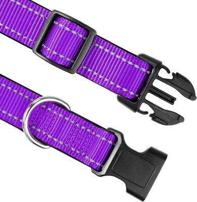 Ελαφρύ Neoprene Padded Dog Collar με αντανάκλαση C-01