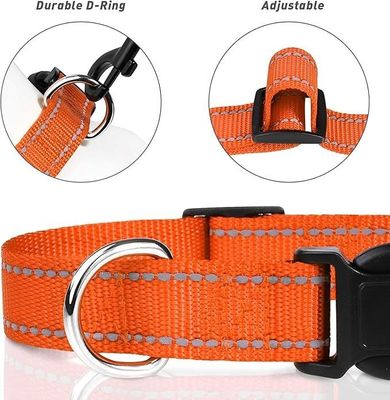 Προσωπικό αντανακλαστικό Neoprene Νάιλον κολάρο σκύλου με ρυθμιζόμενη προσαρμογή και γούνα διακόσμηση