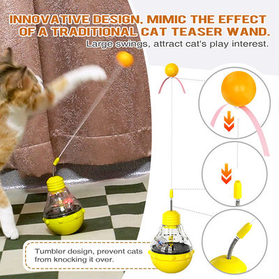 Προσαρμοσμένο λογότυπο Αποδεκτό Slow Food Dispenser Feeder Cat Toy Balls για εσωτερικές γάτες