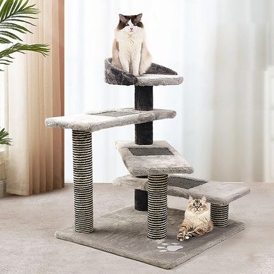 5 επίπεδα Cat Condos με Sisal Scratching Posts Cat Climbing Tower (Πύργος αναρρίχησης γάτας)