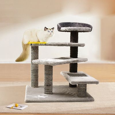 5 επίπεδα Cat Condos με Sisal Scratching Posts Cat Climbing Tower (Πύργος αναρρίχησης γάτας)