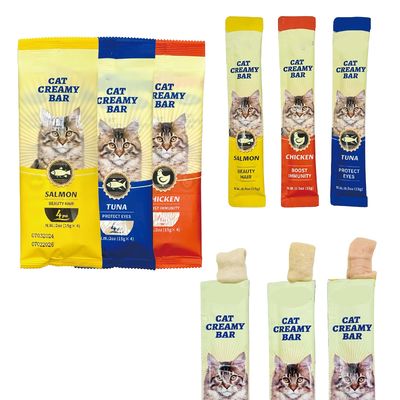 Φρέσκο κρέας Snack Cat Strip Τρεις γεύσεις Τόνο Cat Hydration Pack για την προστασία της υγείας