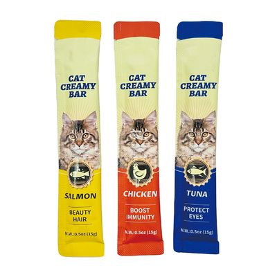 Φρέσκο κρέας Snack Cat Strip Τρεις γεύσεις Τόνο Cat Hydration Pack για την προστασία της υγείας