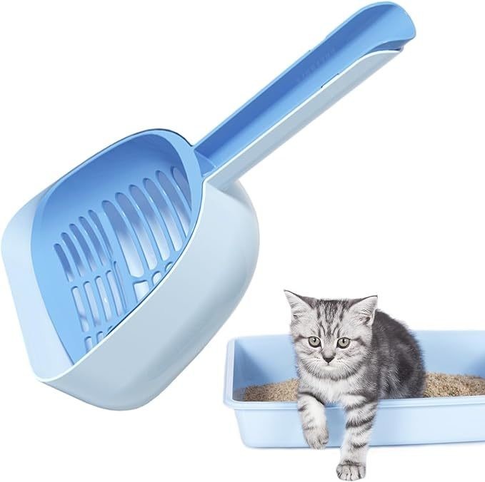 Πολυλειτουργικό Μεγάλη τρύπα Γάτα Litter Scoop Ανθεκτικό πλαστικό πεταλούδα πεταλούδας με ODM σχεδιασμούς