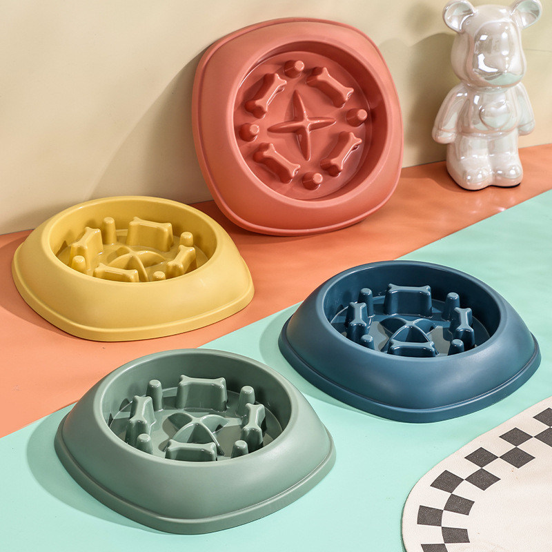 Αντι-διαρροή Slow Food Bowl για μικρά και μεσαία κατοικίδια ζώα Προσαρμοσμένο λογότυπο Δικαιούμενο