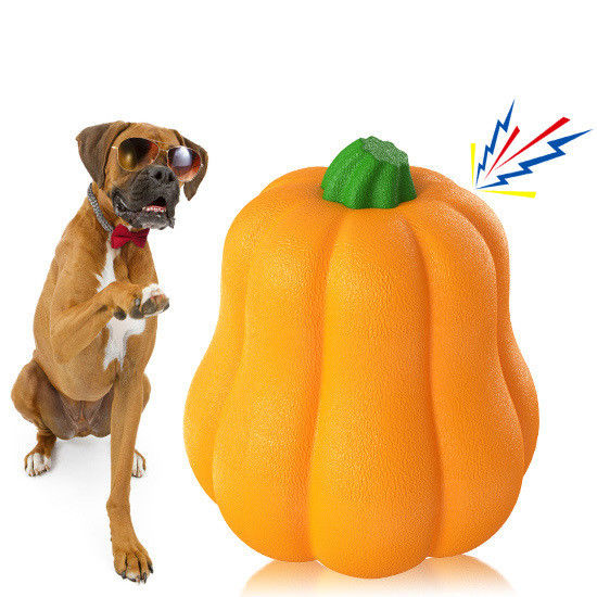Το TPR Pumpkin Ball Shake κάνει το γέλιο να ακούγεται Διαδραστικό παιχνίδι σκύλου για κτηνοτροφία και εκπαίδευση